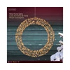 Micro LED frame light gb metal wreath steady outdoor black/classic warm L.8cm x W.58cm x H.58cm - Image 2