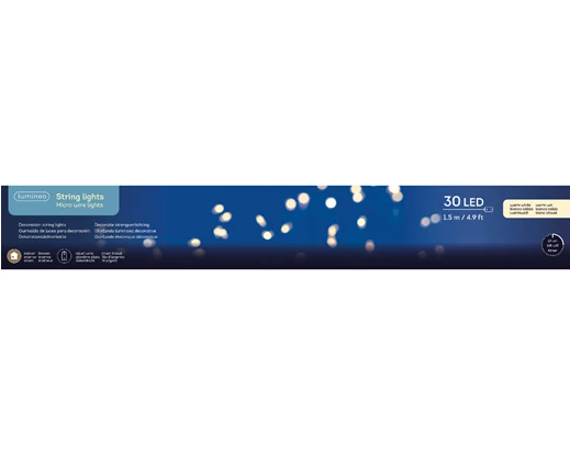 micro LED garland 150cm-30L WW - Image 6