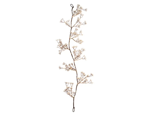 Micro LED garland pvc white flower H120cm - Image 3