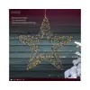 Micro LED star gb metal steady outdoor black/classic warm L.7cm x W.58cm x H.58cm - Image 2
