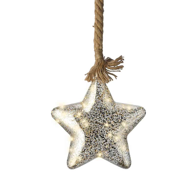 Micro LED star steady BO indoor silver/classic warm dia20cm x L.6.5cm - Image 3