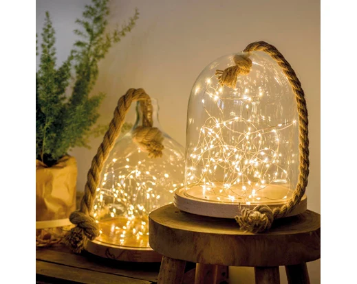 Micro LED stringlights 495cm - silver/warm white indoor - Image 3