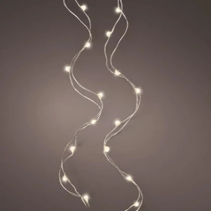 Micro LED stringlights 495cm - silver/warm white indoor - Image 5