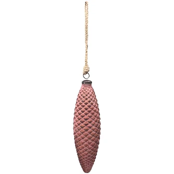 Ornament Vitreous, burgunder, Glas, 24x7x7