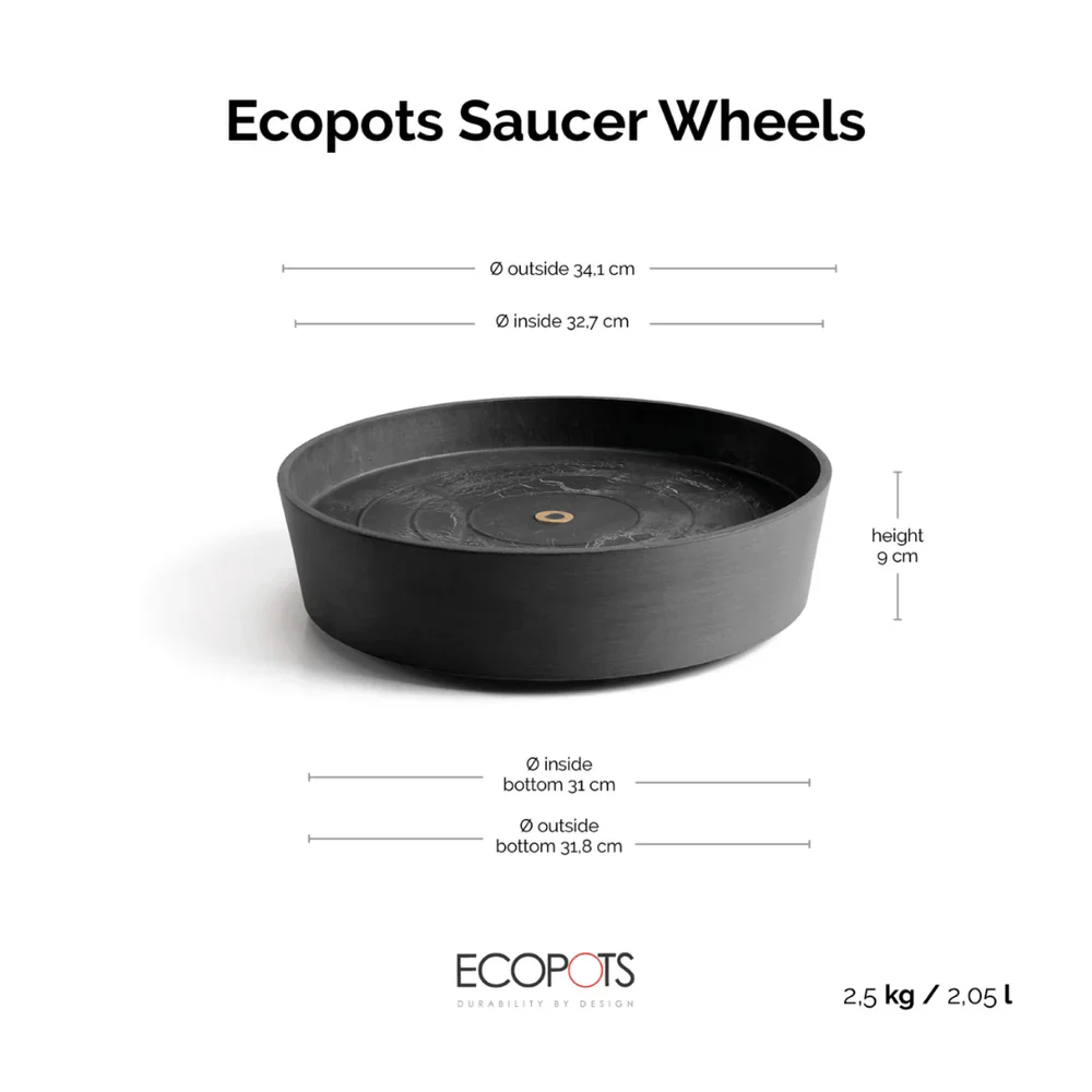 Oslo Dark grey Saucer Wheels 35