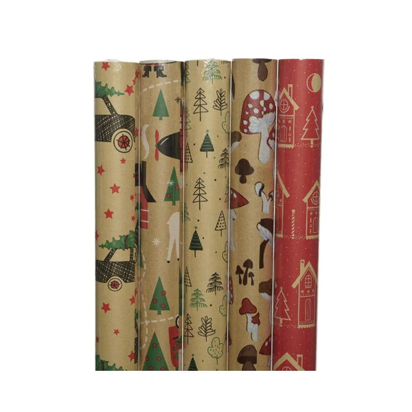 pap gift wrapping eco 5ass red/colour(s)