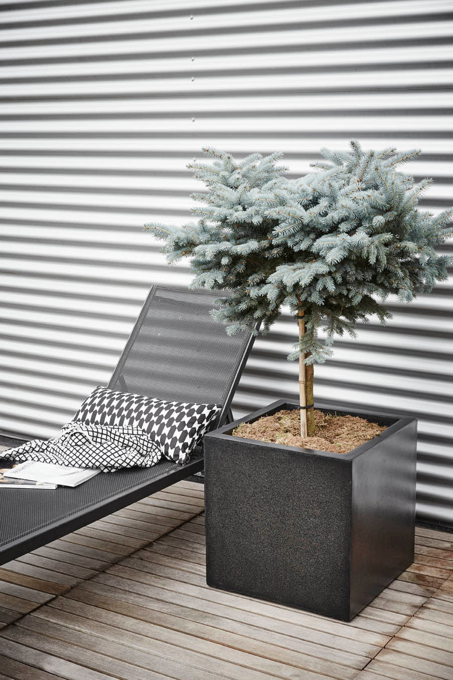 Planter square 50x50x50 black - Image 3