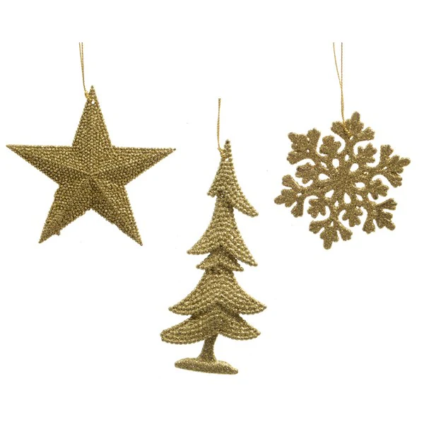 plastic glitter hanger light Gold
