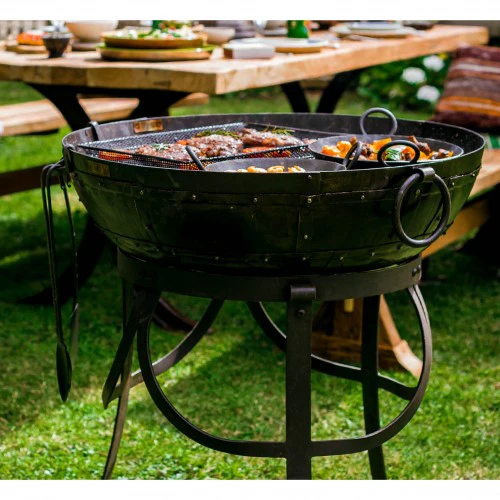 Recycled Kadai Kit Fire Pit 70cm - Image 3