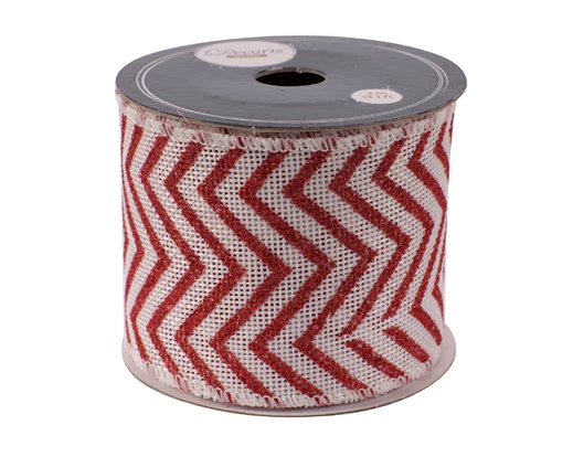 Ribbon jute 6ass red/colour(s) L.270cm x W.6cm x H.0.01cm - Image 3