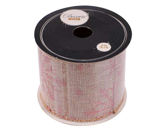 Ribbon jute 6ass red/colour(s) L.270cm x W.6cm x H.0.01cm - Image 4