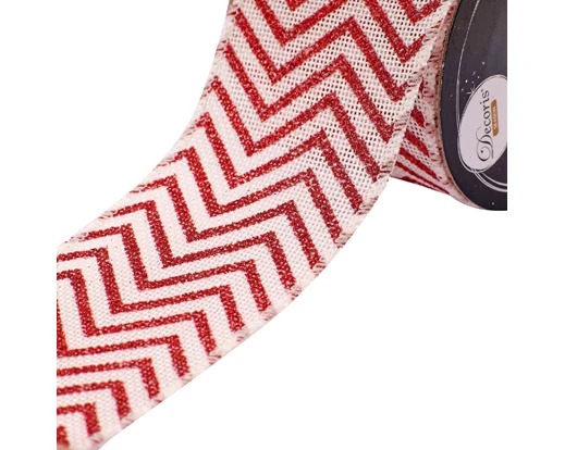 Ribbon jute 6ass red/colour(s) L.270cm x W.6cm x H.0.01cm - Image 9