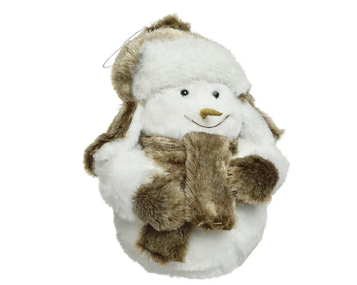 Snowman polyester scarf, hat Medium
