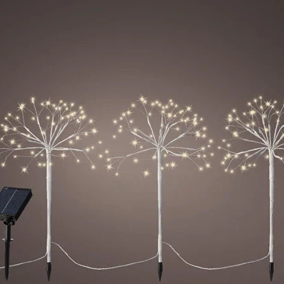 Solar polestar pvc 8 function twinkle effect white/warm white L.200cm x H.45cm