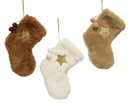 Stocking polyester artificial fur