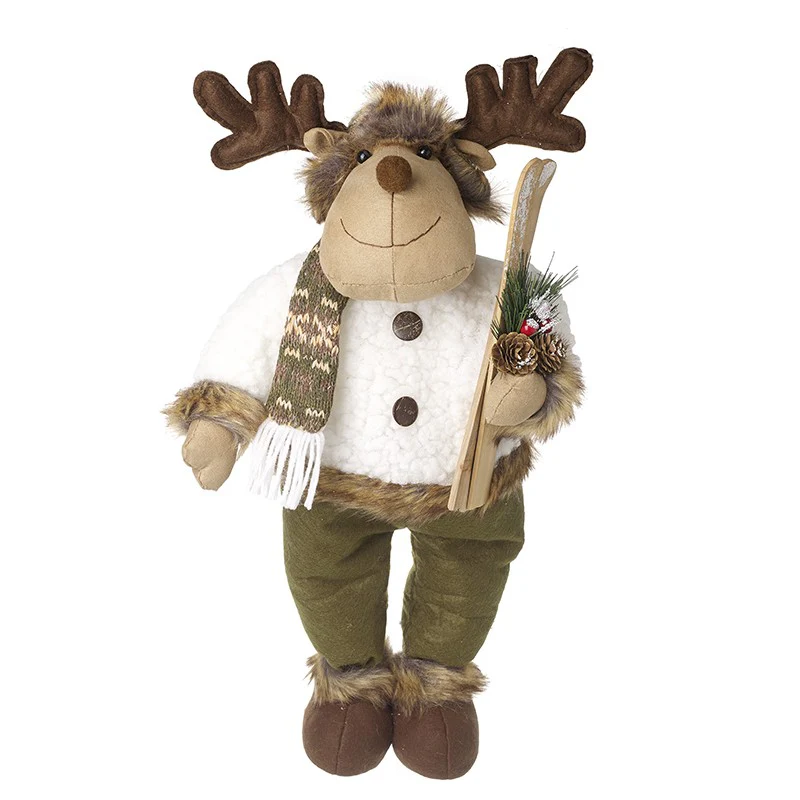 TALL STANDING REINDEER WITH SKIS