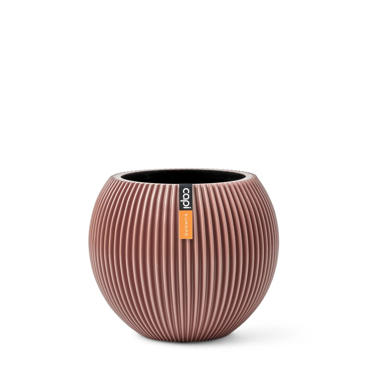 Vase ball Groove Ø29 x 26cm Pink