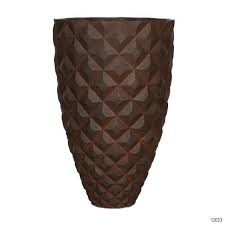 Vase taper round Heraldry 18x19 rust