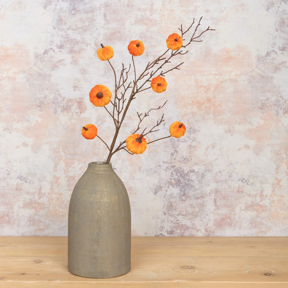 Velvet Pumpkin Spray 74cm - Image 4