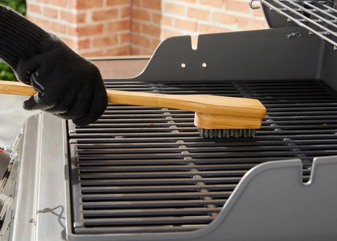 Weber BBQ Brush Bamboo 12' - Image 5