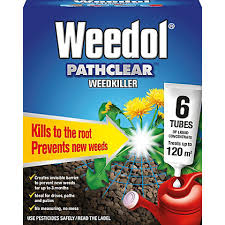 WEEDOL PATHCLEAR WEEDKILLER TUBES + 33% EXTRA FREE 6 tubes plus 2 free