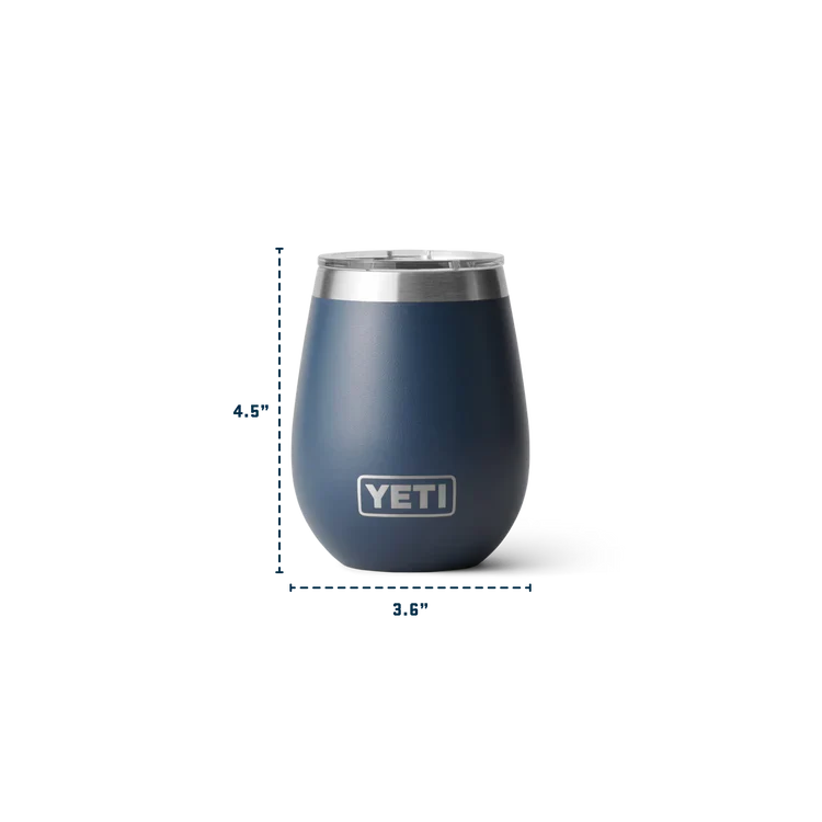 YETI RAMBLER 10 OZ WINE TUMBLER 2.0 BLACK FOREST GREEN - Image 4