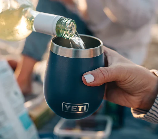 Yeti Rambler 10 Oz Wine Tumbler Navy - Image 4