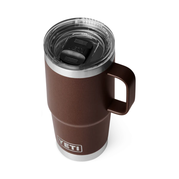 YETI RAMBLER 20 OZ TRAVEL MUG  WETLANDS BROWN - Image 2