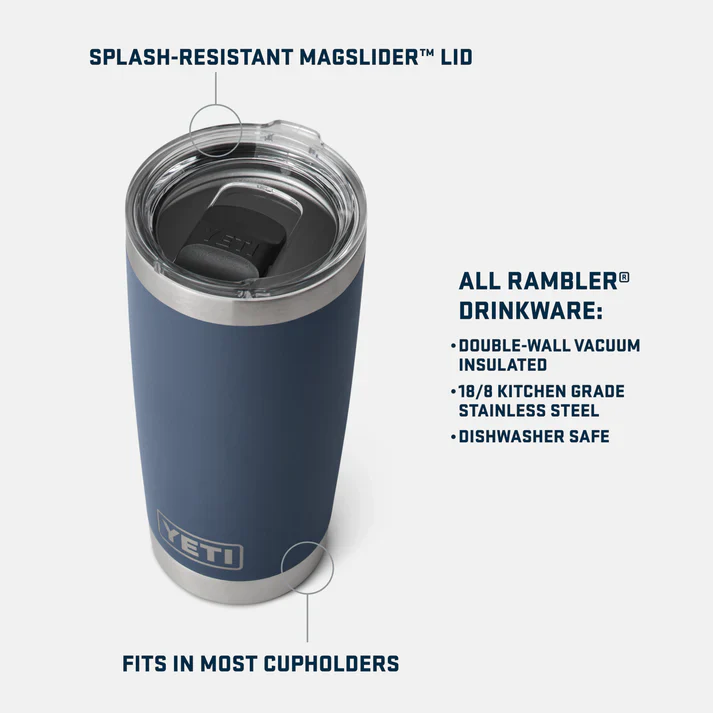 YETI RAMBLER 20 OZ TUMBLER SEAFOAM - Image 5