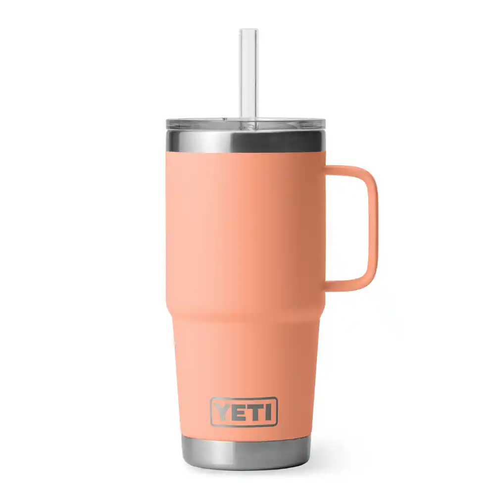Yeti Rambler 25 OZ (739 ML) Straw Mug Lowcountry Peach