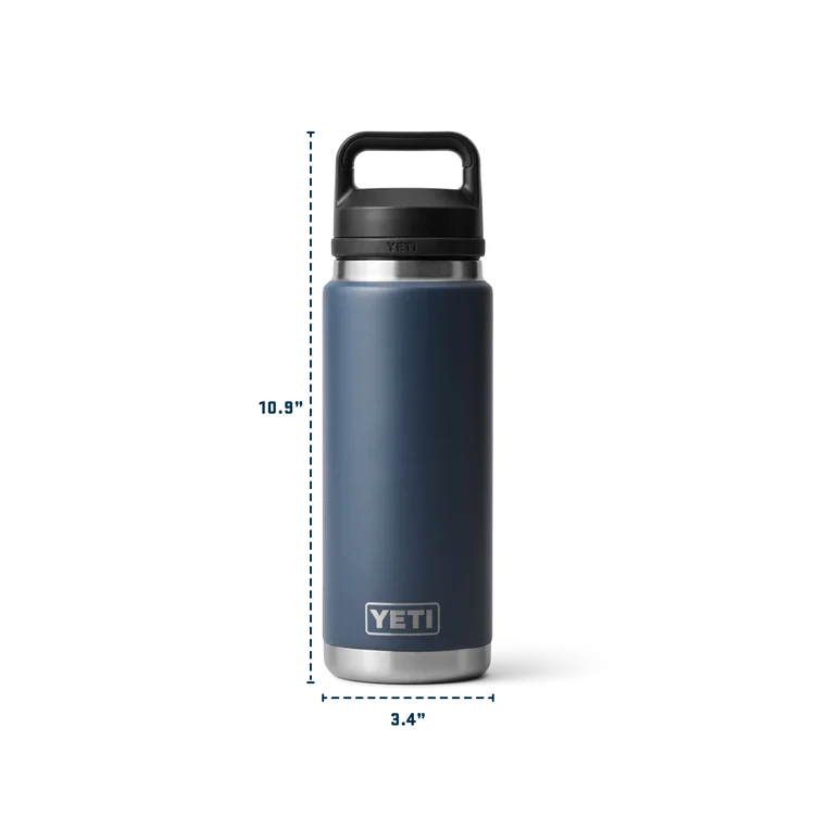 YETI RAMBLER 26 OZ BOTTLE CHUG BLACK FOREST GREEN - Image 5